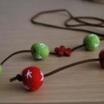 Felt necklace Original in r..