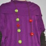 Felt necklace Original in r..