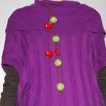 Felt necklace Original in r..