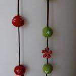 Felt necklace Original in r..