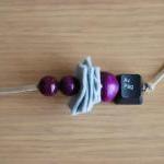 Keyboard key lila and grey ..