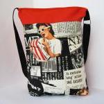 Gipsy tote with pin up prin..